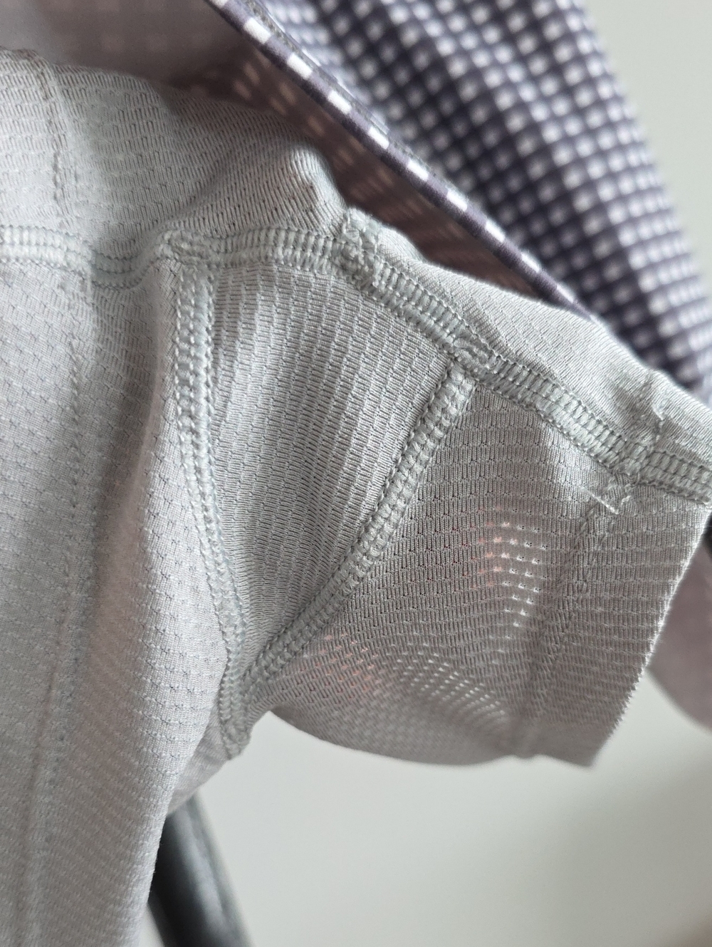 Vuori Volley Skirt In Gingham Print- Gray/White - Picture 7 of 8